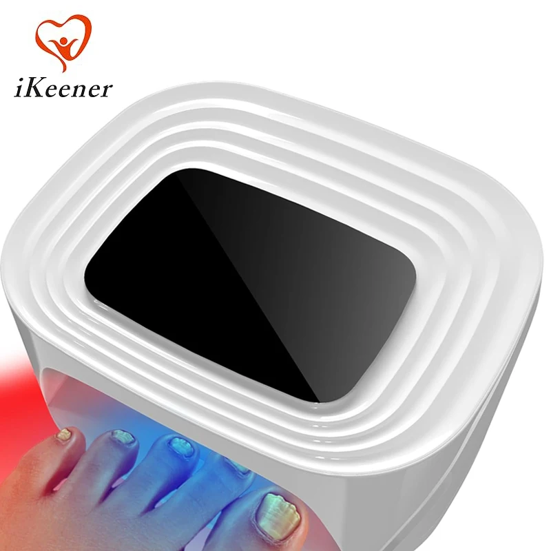 

Rechargeable Finger Toenails Nails Fungus Laser Device 470nm Blue Light 650nm Red Dual Light Timer Onychomycosis Anti Fungal