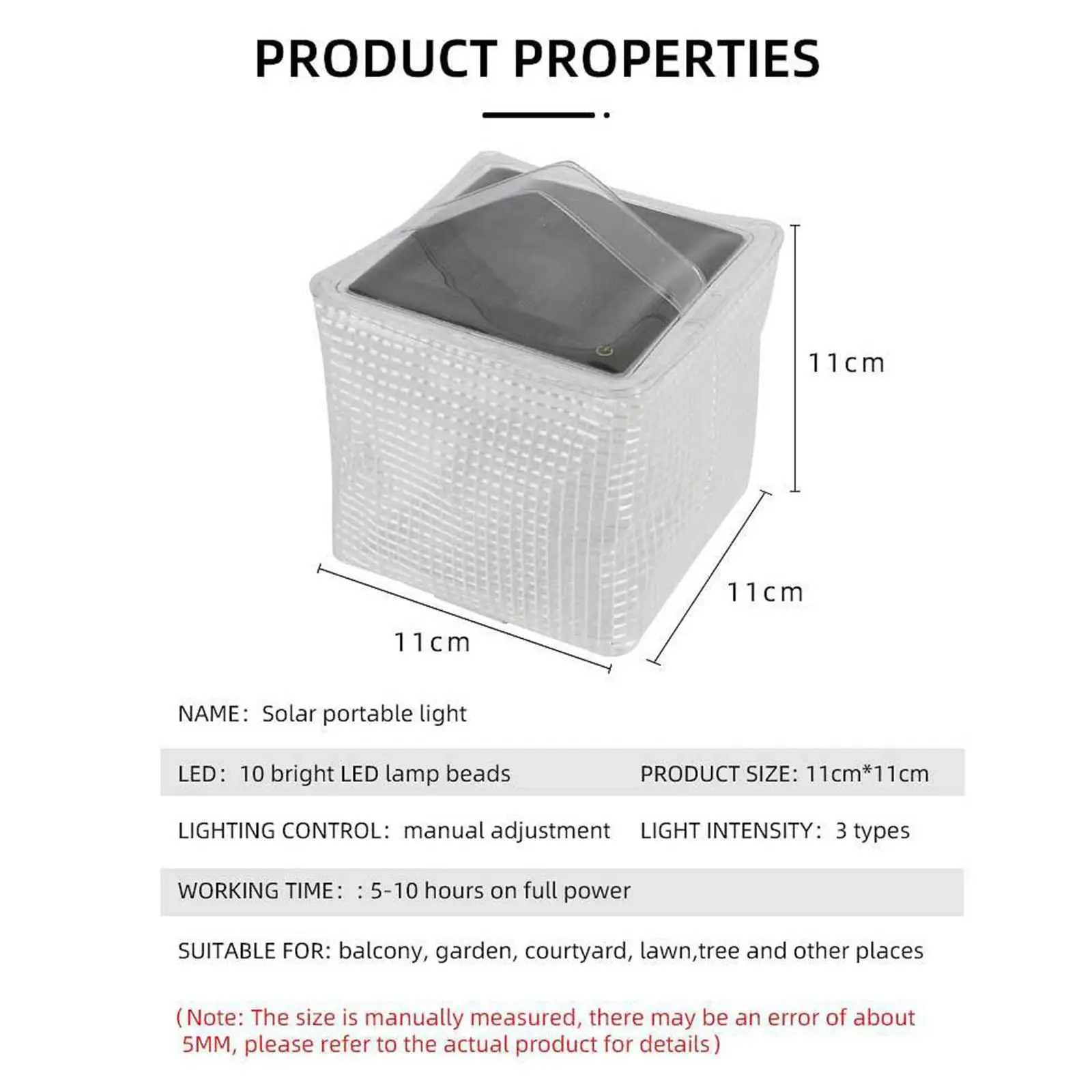 Opvouwbare Zonne-Campinglamp Compact En Veelzijdig Buitenverlichting, Stevige En Duurzame Witte Verlichting