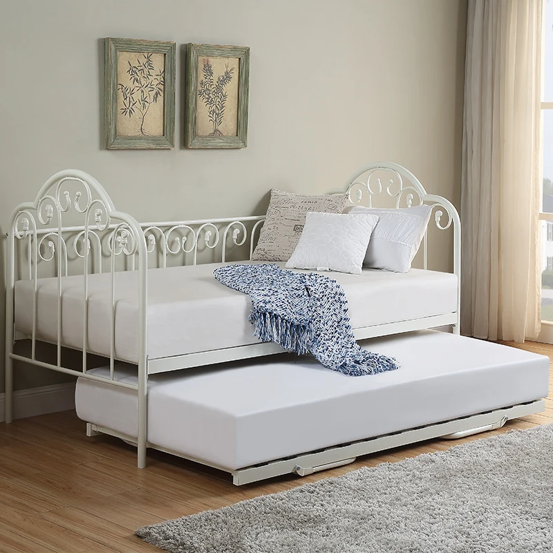 Industrial Style Twin Daybed with TrundleSturdy Metal Frame Quick Assembly Ideal for Small Spacespromote sales