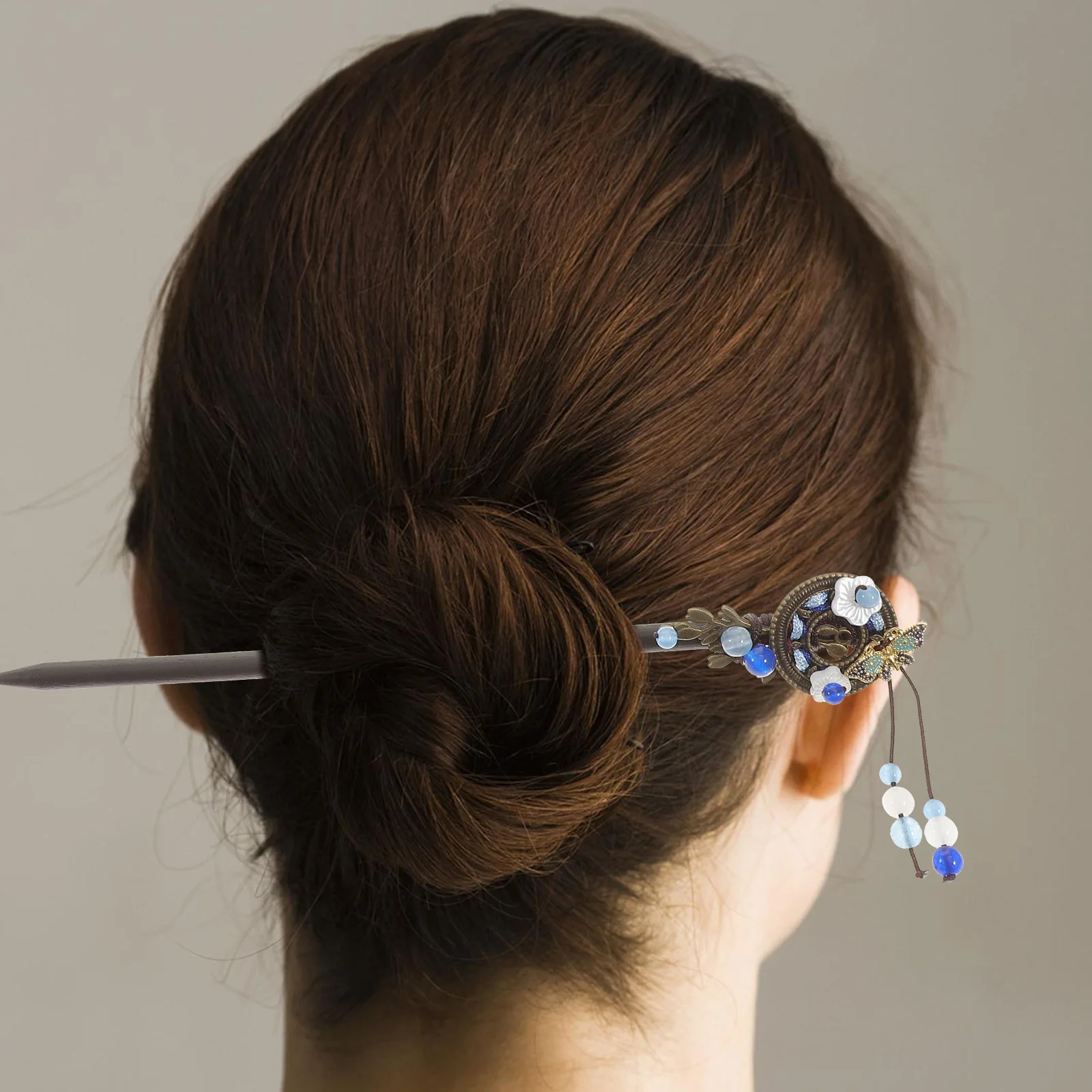 

3Pcs Classic Ethnic Style Hair Sticks Handmade Wooden Hairpins Decorative Hair Accessory for Women Girls Special Occasions