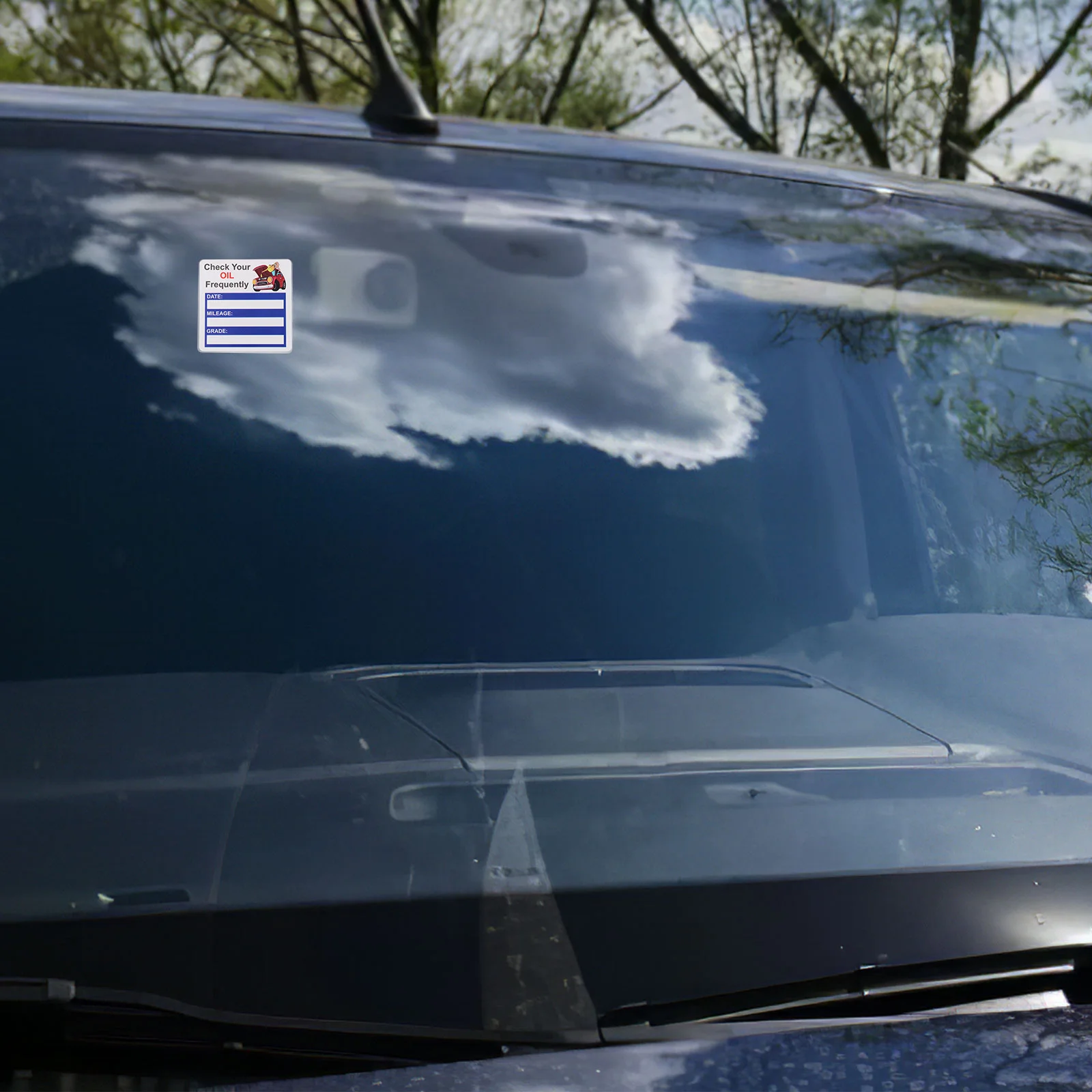 

2 Rolls Oil Change Reminder Stickers Adhesive Car Repair Labels Waterproof Service Tag Mileage Date Notes Decals