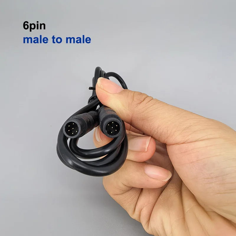 M8 2 3 4 5 6 8 Pin 1M E-bike Snelheidssensor man-vrouw M/F Verlengconnector Kabel Elektrische Fiets Waterdichte Ebike Draad