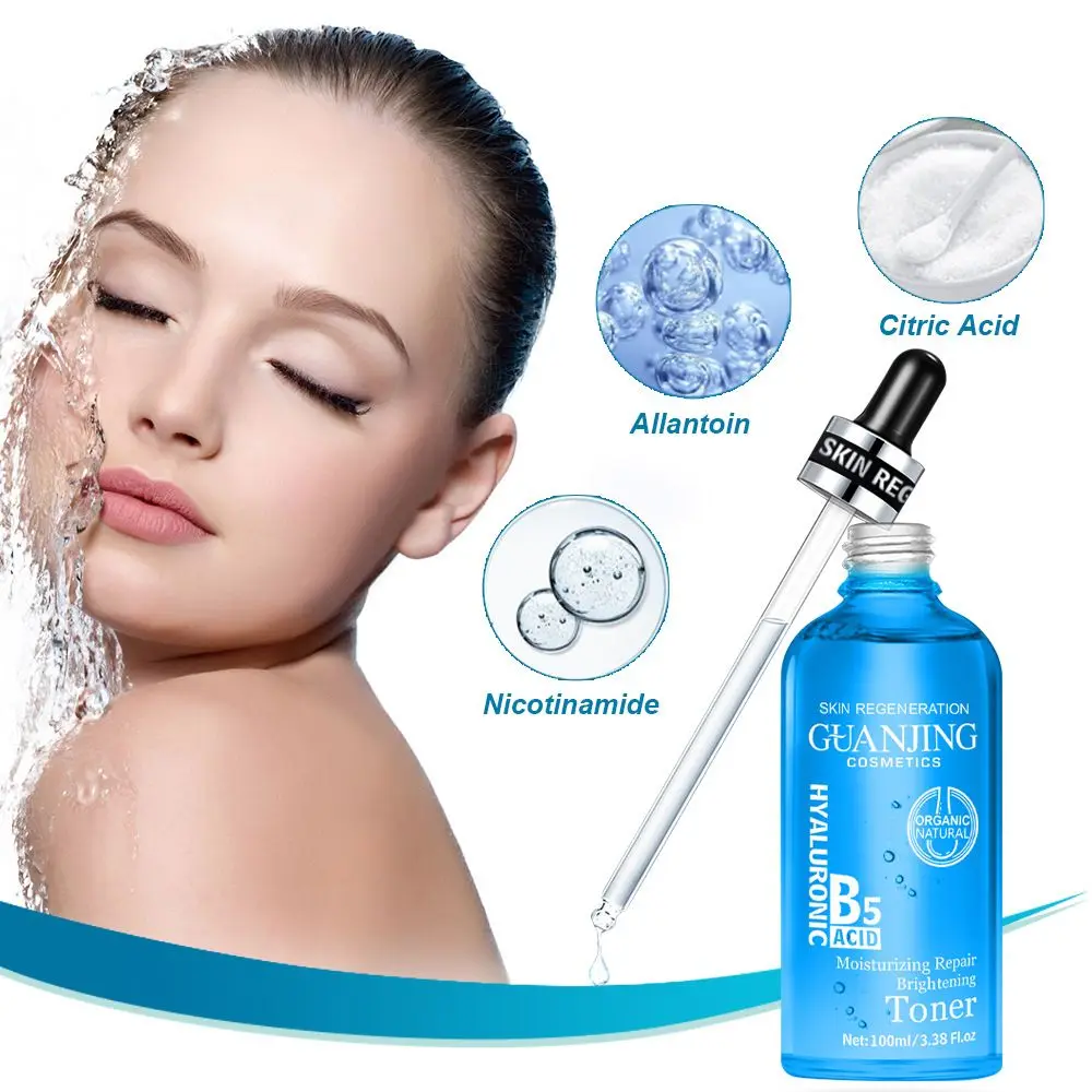 

Hyaluronic Acid B5 Essence Face Toner Moisturizing Brightening Lightening Acne Marks Anti-Aging Face Serum Care Skin 100ml