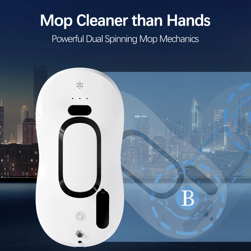 Intelligent Window Cleaning Robot Automatic Smart Glass Cleaner Robot Vacuum Window Cleaner Tools for Interior/Exterior Window