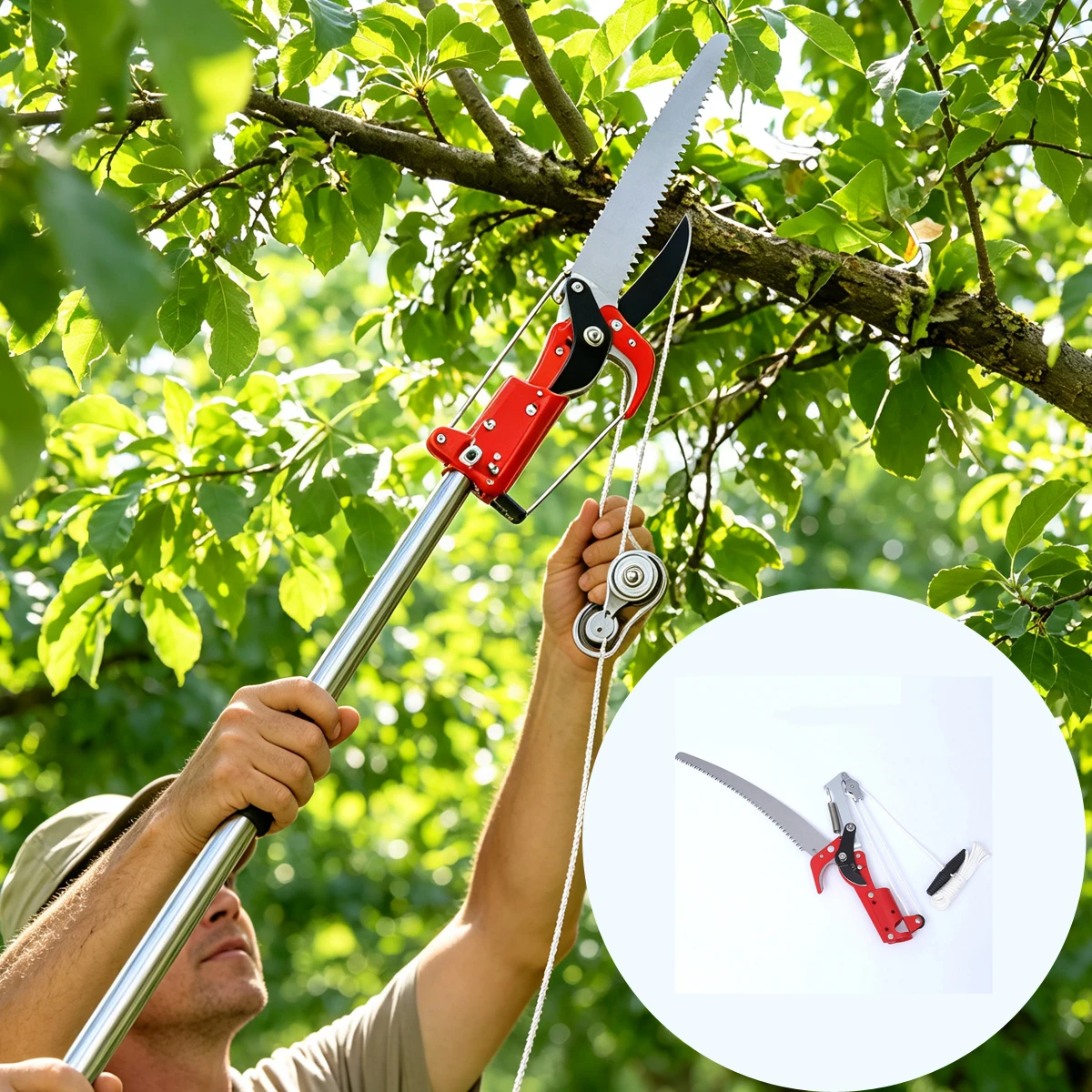 Gardening Tools Scissors - مقصات تقليم الأشجار على الارتفاعات العالية،