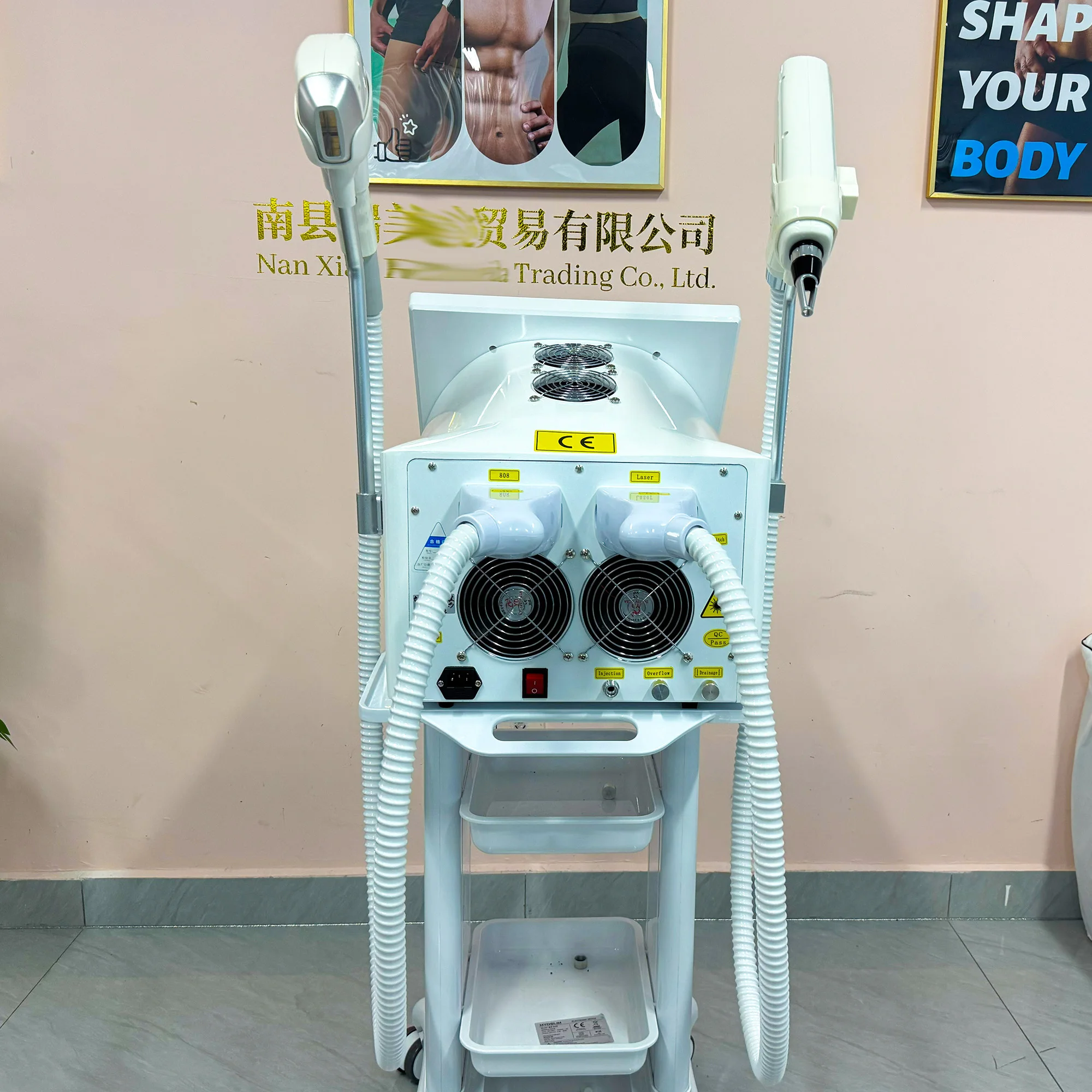 Desktop Aurora Diode Laser Hair Removal+Picosecond 2-in-1 Multifunctional Beauty Machine Handle With LCD Display Screen