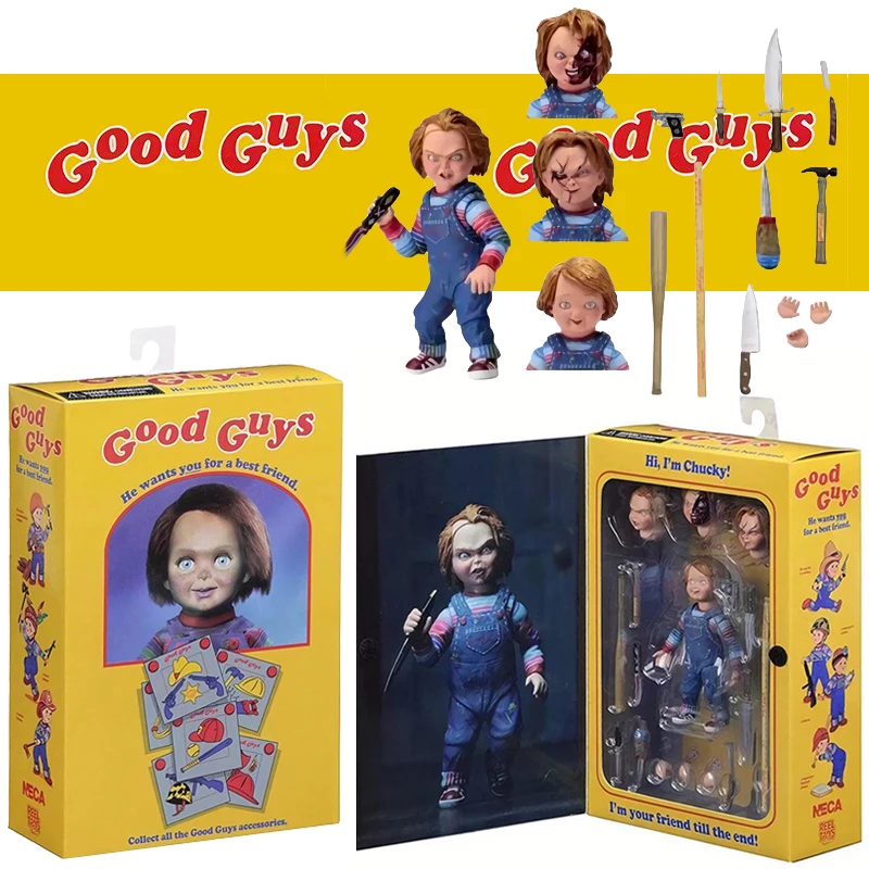 

In Stock Neca Good Guys Ultimate Chucky 2 Doll Pvc Action Figure Model Toys Joint Movable Doll Creative Present For Freinds