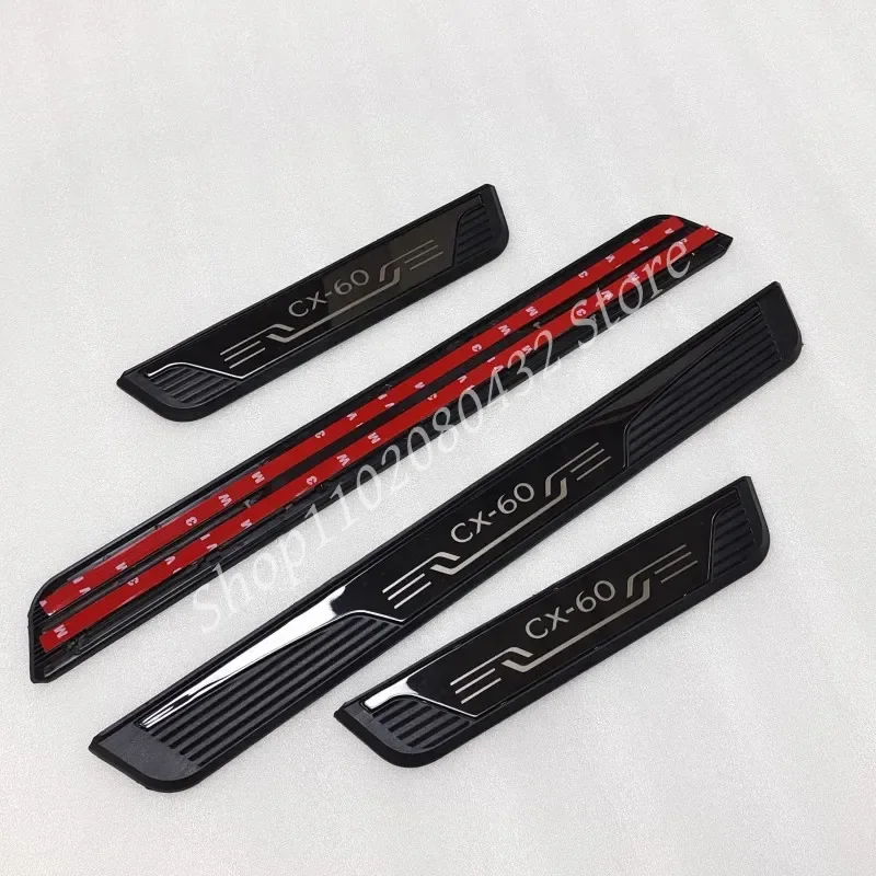 for Mazda CX-60 High-quality stainless steel Plate Door Sill Welcome Pedal Car Styling Accessories 4pcs/set