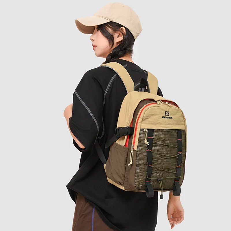 

Nylon lightweight sports backpack for women, waterproof color contrast, mountaineering, cycling and outdoor backpack