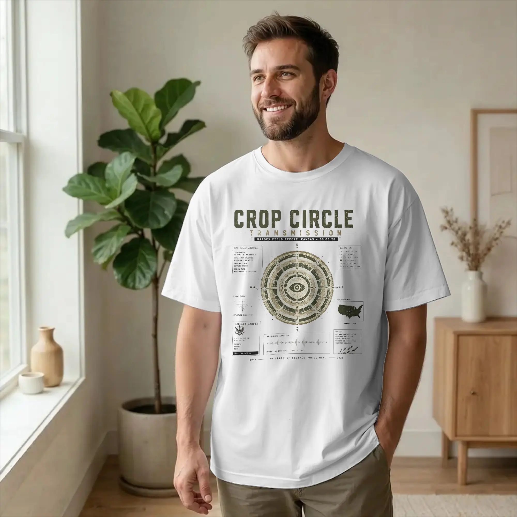 Men Disclosured Crop Circle Report Days T Shirts UFO Schematic Cotton merch Casual Short Sleeve Crewneck Tees Graphic T-Shirts