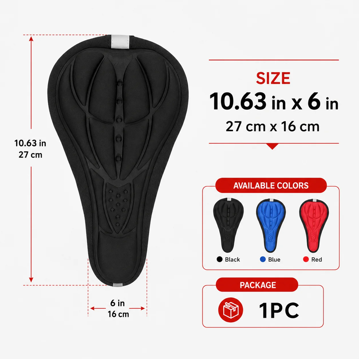 PINMOAP Bike Saddle Cover Bicycle Seat Cushion Pad Soft Padded Waterproof Cycling Seat Cover For Mtb Road Home Bike Accessory image 4