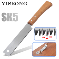 150mm Wood Saw SK5 Steel 3-Edge Tooth 17 TPI Japanese Saw Flush Cut Trim Saw for Woodworking