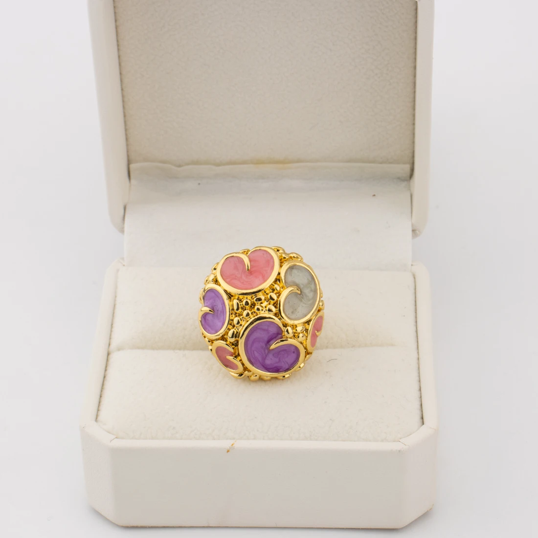 

Gold Plated Rings for Women Fashion Simple Waterproof Jewelry New Style Jewellery Simple Rings Gift Nigeria Party Daily Wear