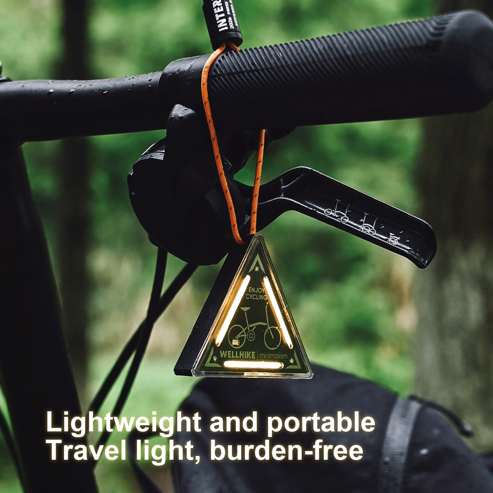 

LED Outdoor Mini Direction Light Adjustable Brightness Night Riding Warning Light Type-C Charging Waterproof for Hiking Fishing