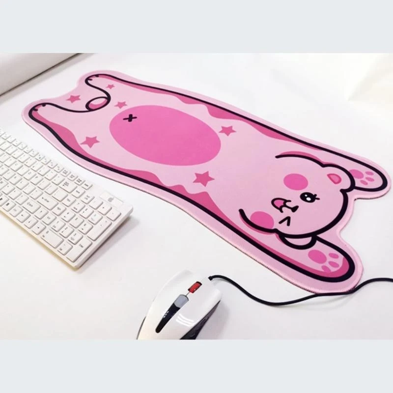 رسم كاريكاتوري لطيف وسادة الماوس الماوس لوحة جميلة الماوس حصيرة الراحة المحمولة المطاط