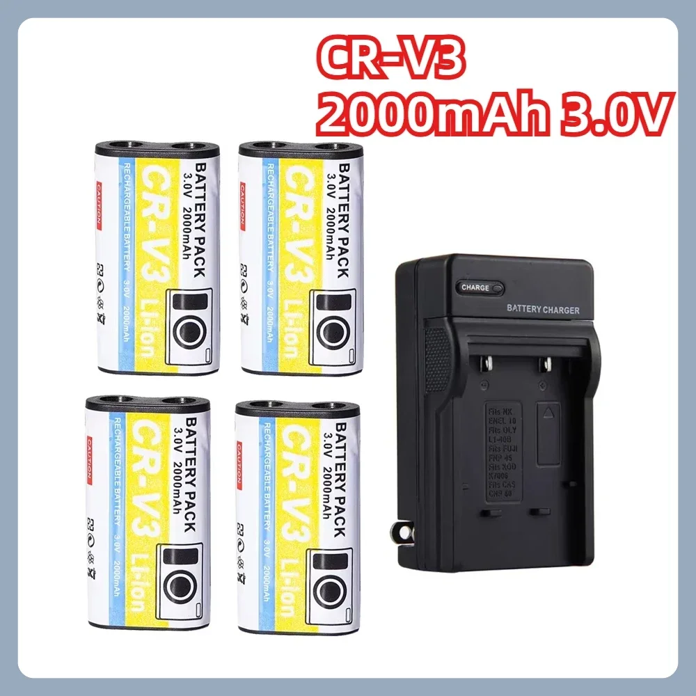 CR-V3 2000mAh 3.0V pour Batterie Kodak CX4210 CX6330 CX7530 C653 C663 C743 C875 Z980 DX6340