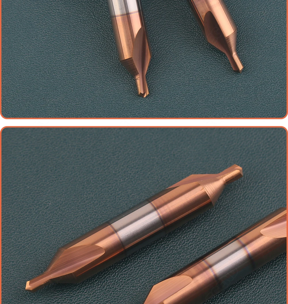 HRC60 Wolframstahl-Zentrierbohrer 60 Grad Hartmetall-Punktbohrer Typ A 0,5 1 2,0 3 4 5 6 8 Doppelkopf-Metallbohrer CNC-Werkzeuge – Detail 9