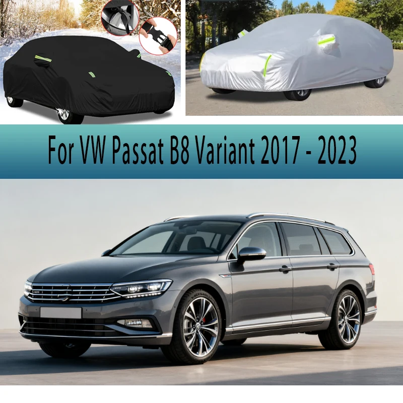 

For VW Passat B8 Variant 2017 - 2023 Outdoor Protection Full Car Covers Snow Cover Sunshade Waterproof Dustproof Exterior