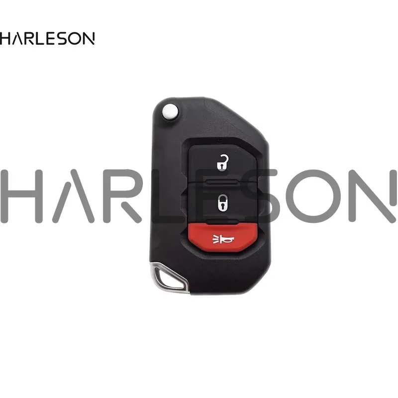 Flip Remote Control Car Key Shell Case With 2 / 3 / 4 Buttons for Jeep Wrangler Gladiator 2018 2019 2020 Fob OHT1130261