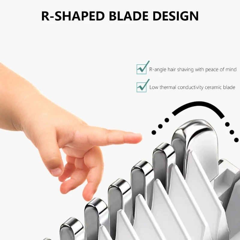 Cordless Haircut Machine Child Electric Hair Trimmer Baby Hair Trimmer Vacuum Hair Trimmer USB Rechargeable