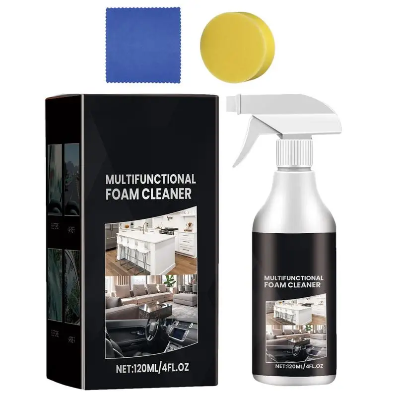 

Water Spot Remover For Cars 120ml Glass Cleaner Spray Streak-Free Glass Cleaner Spray Cleaning Supplies With Sponge Cloth For