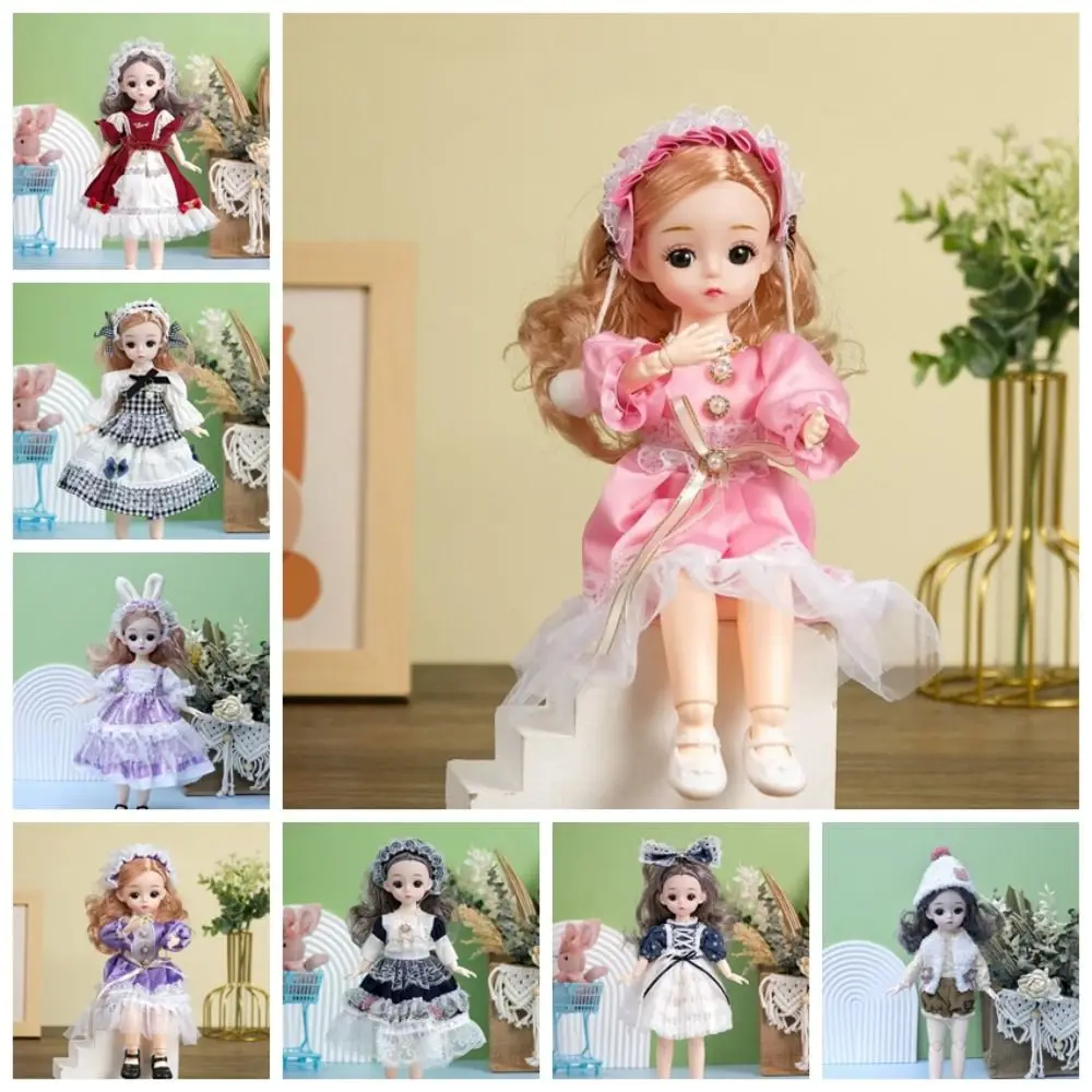 1/6 SD 30 سنتيمتر Bjd دمية مع الملابس عيون جذابة عالية الكعب فستان الأميرة BJD دمى الكرة صوتها الشعر الطويل