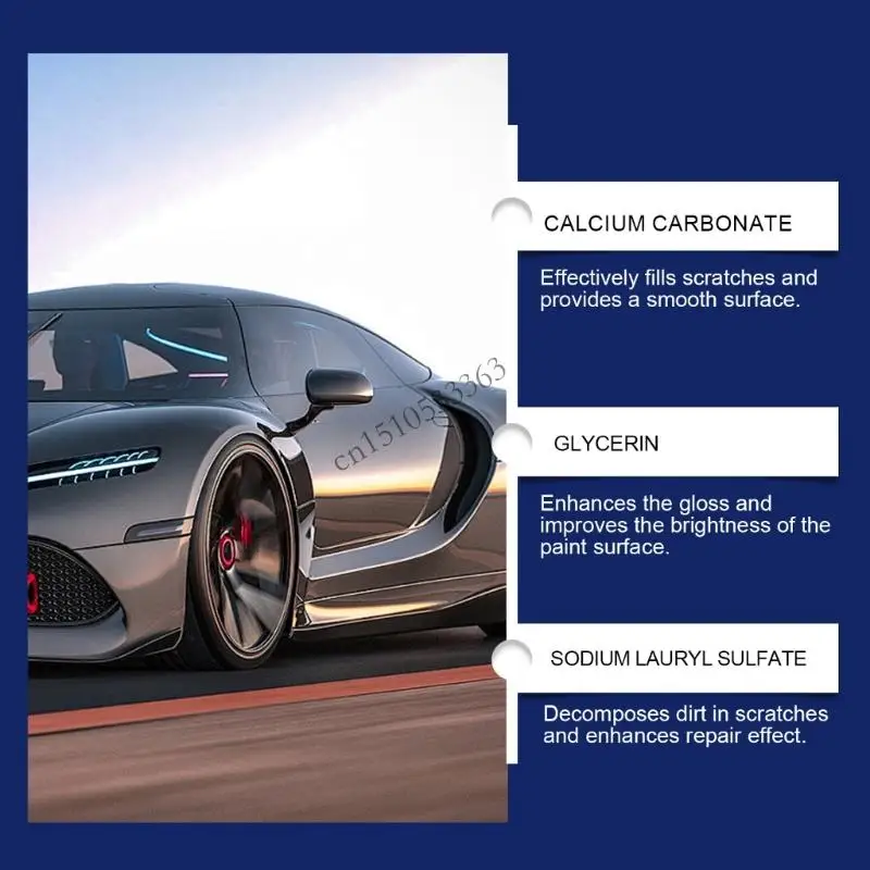 090E كريم ترميم طلاء السيارات فائق الفعالية مزيل الخدوش مع طلاء طلاء مزيل خدوش سريع للمركبات #4