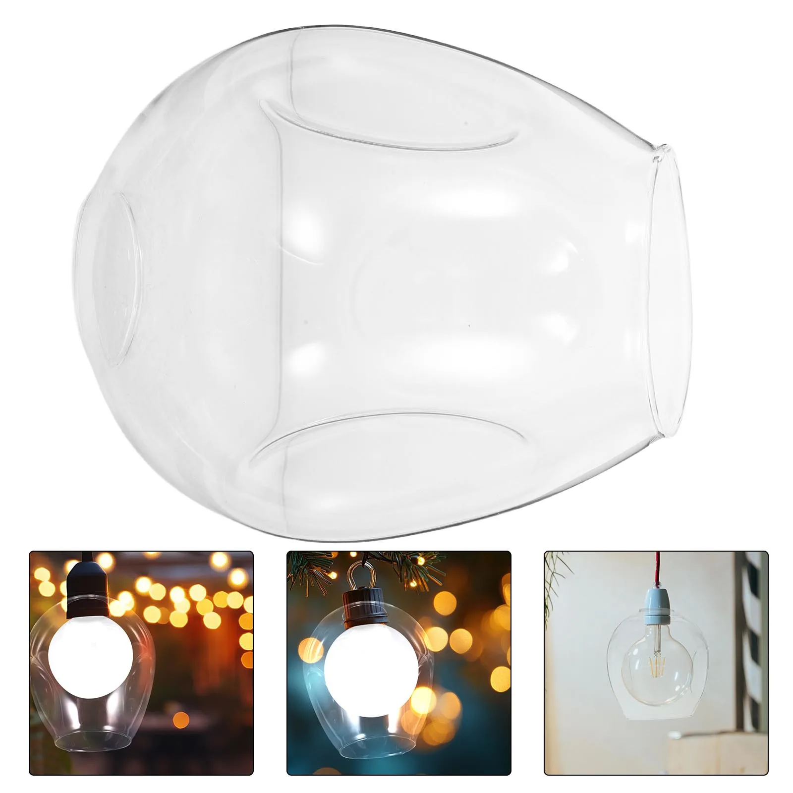 

1Pcs Glass Lamp Cover Transparent European Style Bedroom Lampshade Durable Decorative Accessory Lamp Cover Transparent Lampshade
