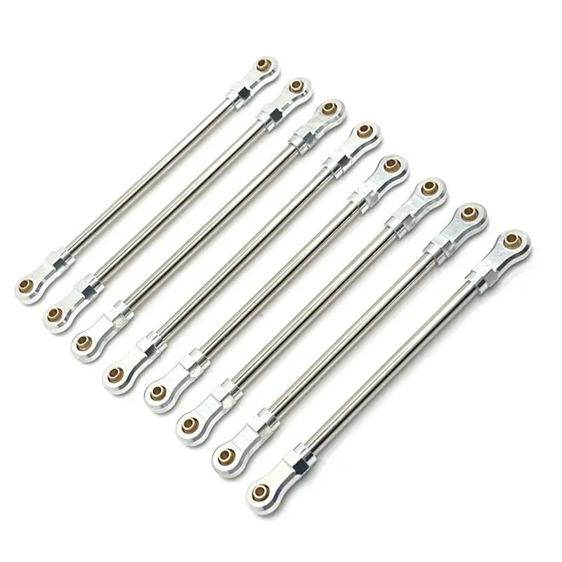 YIKONG 1/10 YK4106 YK4107 RC Car Spare Parts Metal Upgrade Adjustable Chassis Link Rod RC Crawler Modification Accessories