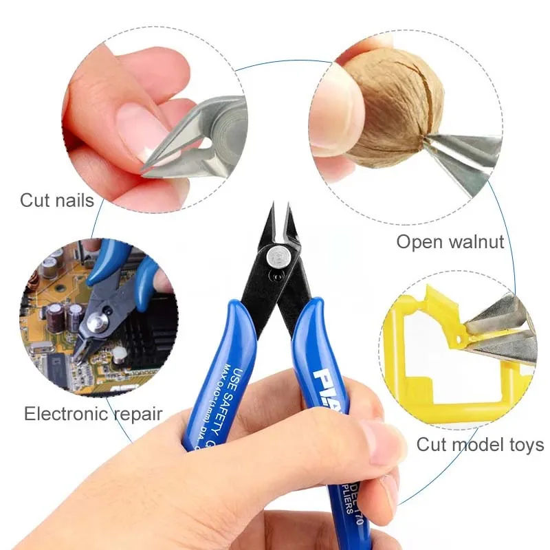 5/10pcs PLATO 170 Wishful Clamp DIY Electronic Diagonal Pliers Side Cutting Nipper Wire Cutter 3D Printer Parts Repair Hand Tool