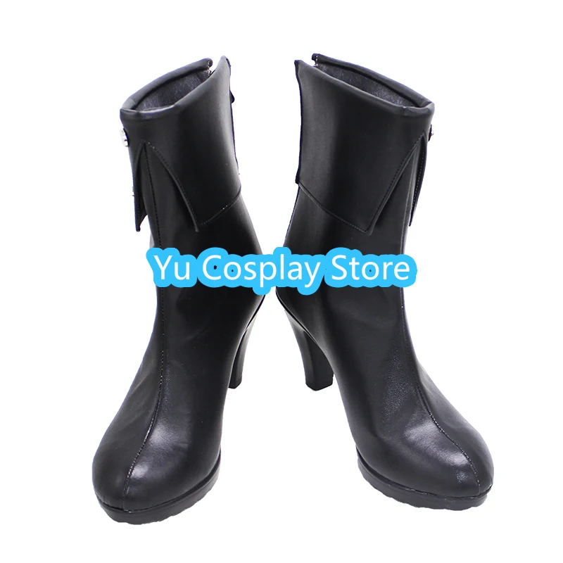 Zapatos de Cosplay de belladonera, botas de Carnaval de Halloween, zapatos de cuero PU, utilería de Cosplay, hechos a medida