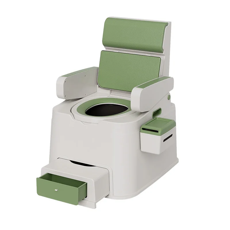 Elderly removable toilet household pregnant women indoor deodorant portable seat toilet adult toilet chair spittoon potty
