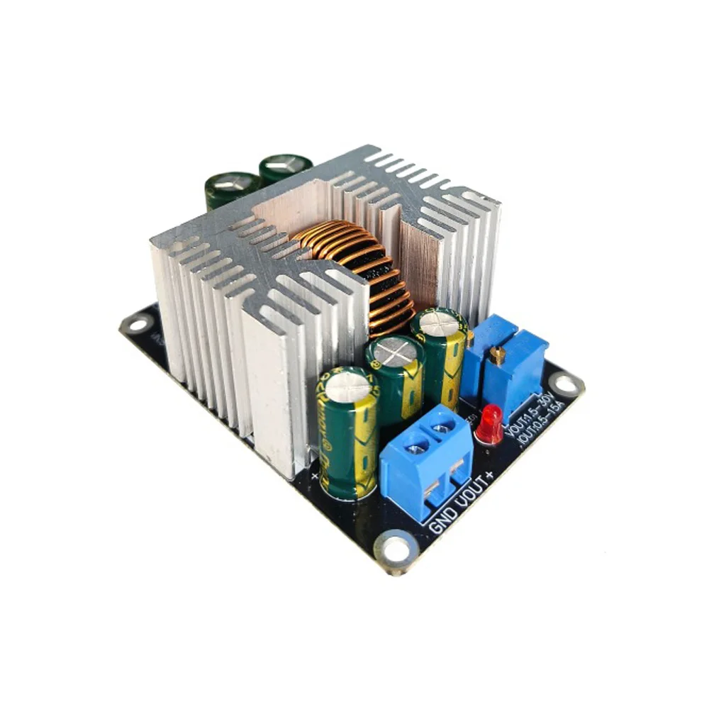 300 واط 15A باك وحدة الجهد المستمر تيار مستمر DC-DC محول DC8-35V إلى DC1.5-30V وحدة إمداد الطاقة القابلة للتعديل  