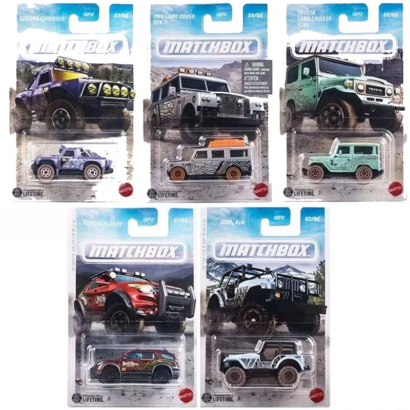 Coche de Metal a Escala 1/64, Todoterreno, Land Rover, Toyota Land Cruiser, Ford Explorer, Jeep, Modelo de Vehículo de Juguete, Regalo de Cumpleaños