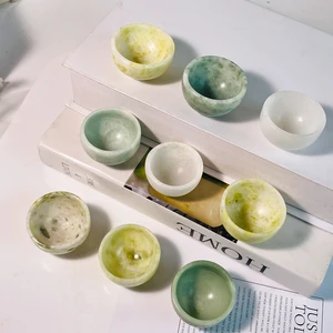 Natürliche Kristallschale Jade, Blumenkohlschale, Quarz -DeGaussing -Schüssel, Heimtriki Cura, 1PC 8 Hauptverkaufssteine Reiki - №3