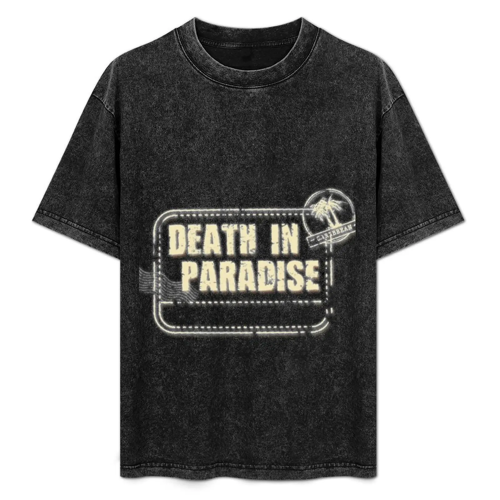 

BBC Death in Paradise logo T-Shirt hippie clothes plus size clothes heavyweights funny costumes shirts men