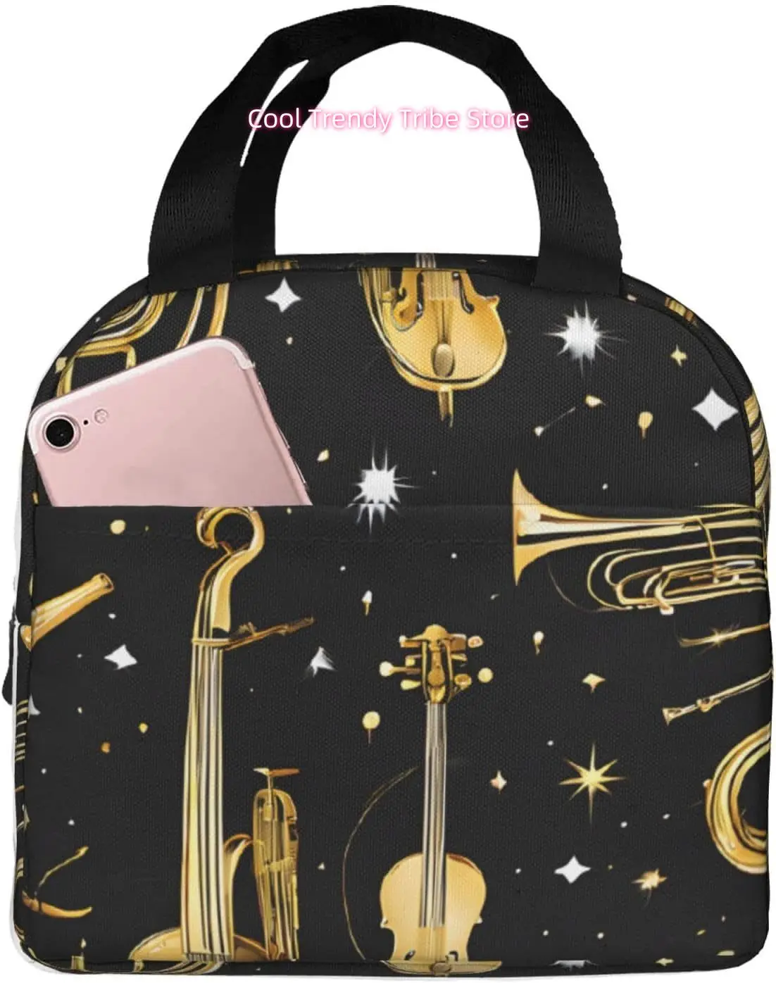 Insulated Musical Instruments Lunch Bags, Refrigerated Lunch Boxes, And Tote Lunch Boxes Are Suit For Work, Travel, And Picnics.