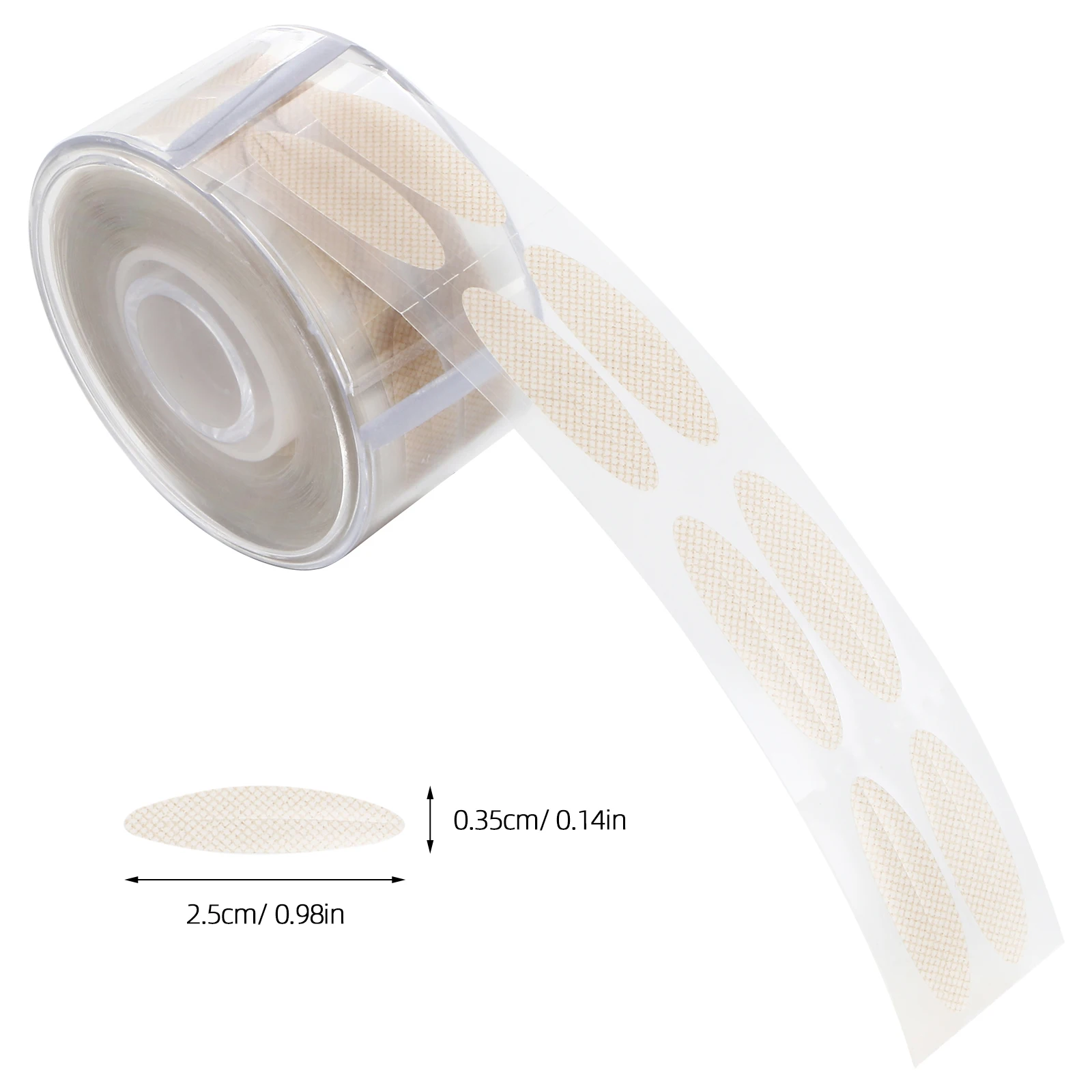 

600pcs Double Tapes Invisible Fiber For Women Natural Look Skin Tone Eyelid Sticker Tapes Makeup Enhancement Hooded Eyes Upper