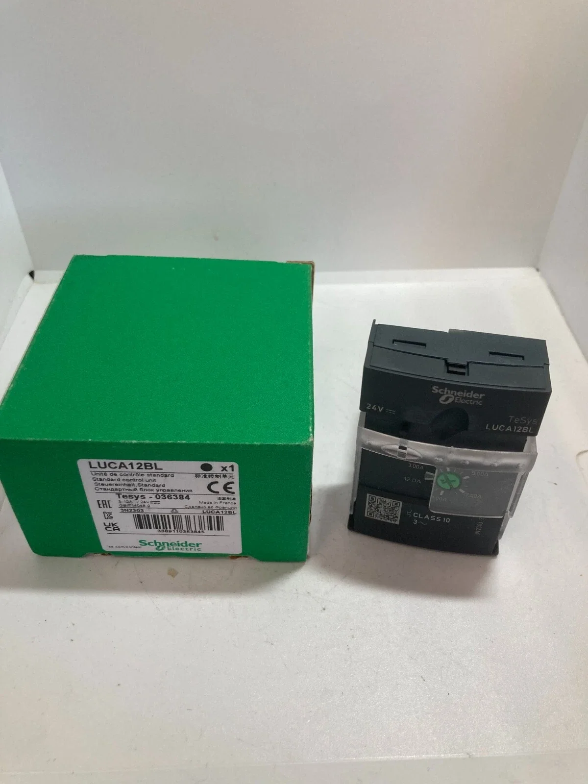 LUCA12BL Control unit 3-12A,24VDC - Motor starter combination 5,5kW