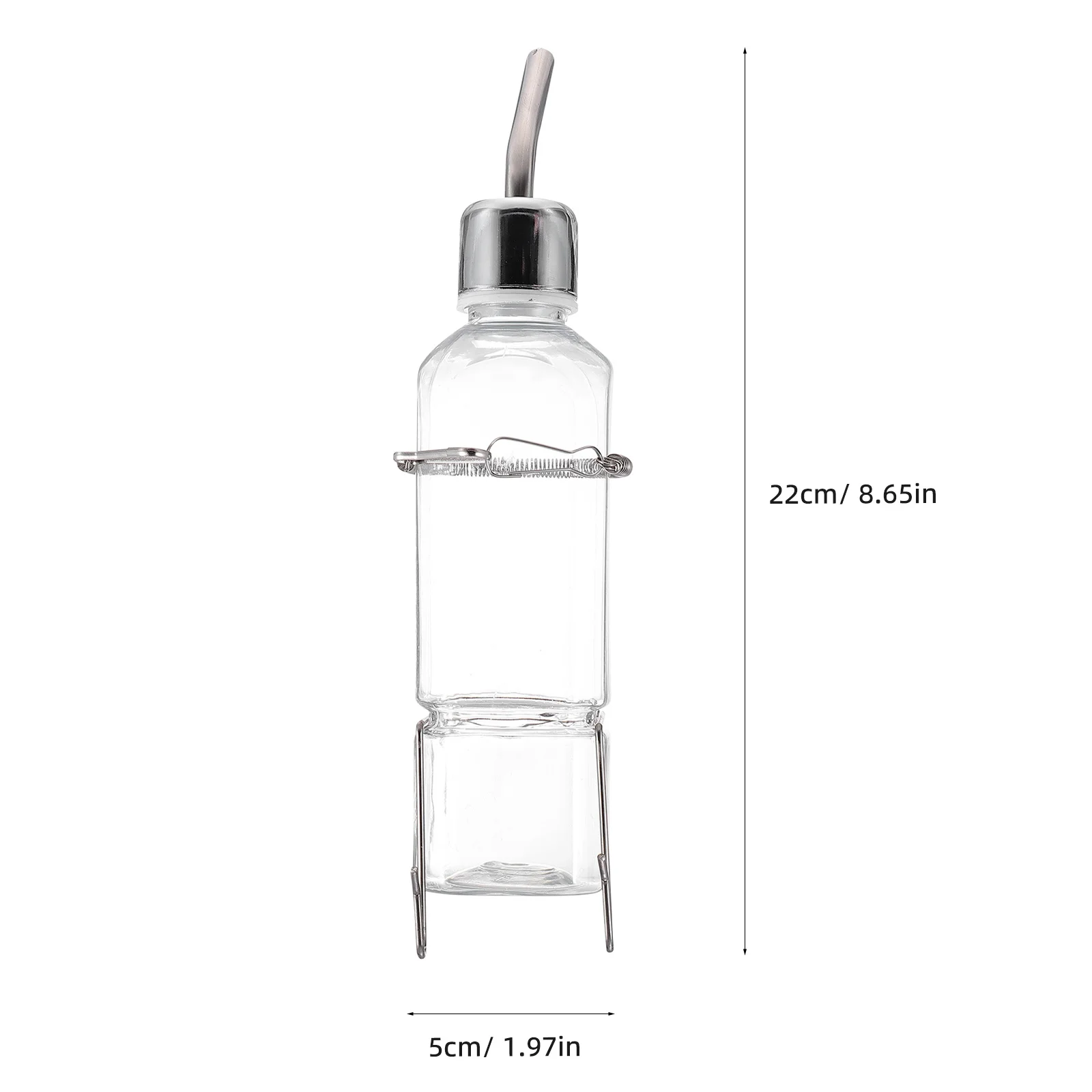 

2Pcs 180ml Pet Water Dispenser Durable Leakproof Easy Clean Gift for Pet Lovers Bunny Drinking Bottle Bunny Water Fountain