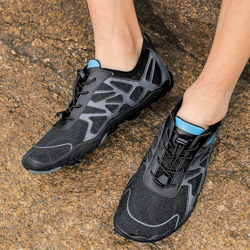 

Five fingers outdoor breathable non-slip men's and women's casual beach shoes rubber soles wading quick-drying fishing