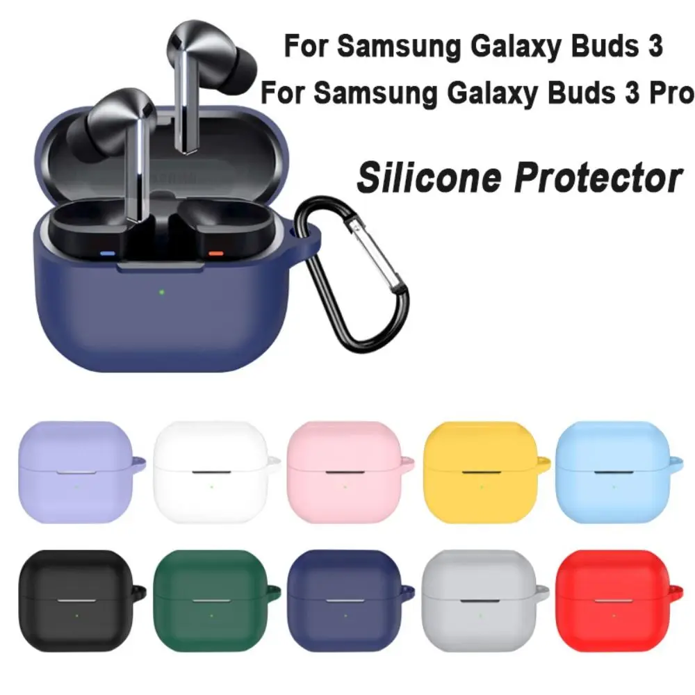 Silicone Earphone Case Cover Sleeve Anti-Scratch Headphone Protective Shell for Samsung Galaxy Buds 3/3 Pro