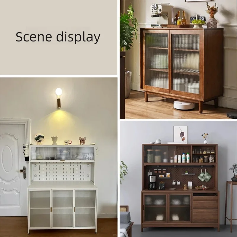 Wardrobe cabinet push small flat-lying bus door sliding track bathroom wall cabinet sideboard sliding door rail guide