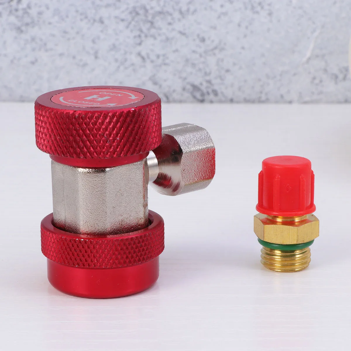 

2pcs Car Air Conditioner Pressure Gauge Joints Hose Coupler Connector Charging Adapter Refrigerant High Grade for Multiple