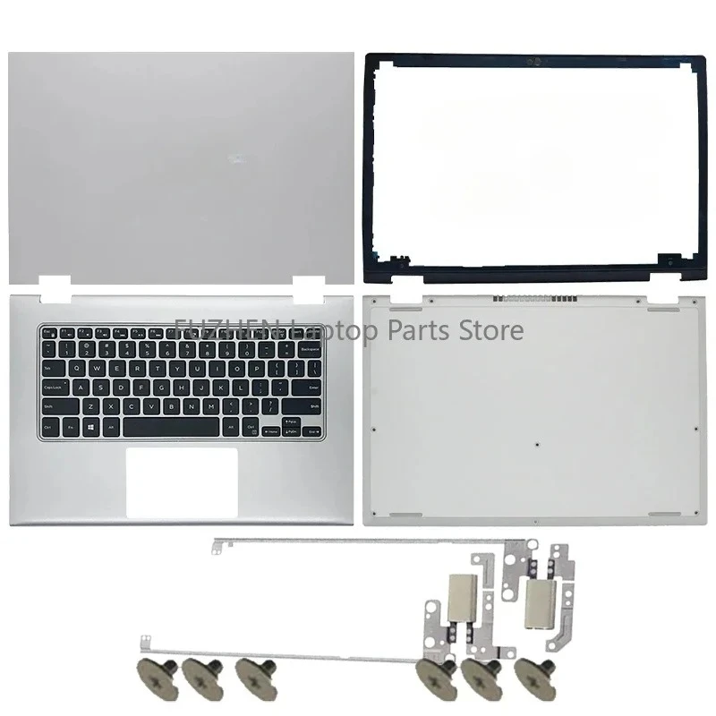 

Laptops Case For inspiron 7347 7348 7353 7359 LCD Back Cover/Front Bezel/Hinges/Palmrest keyboard/Bottom Case Silver