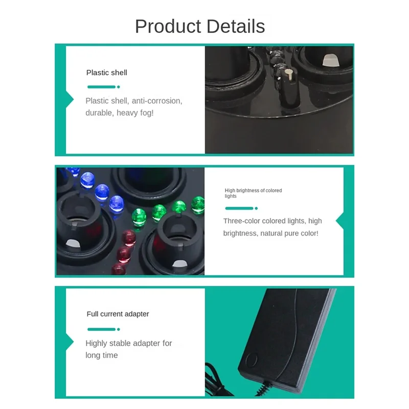 

A58Z Ластический увлажнитель воздуха, рокарийный увлажнитель с цветной подсветкой, создающий туман, водопад и горный пейзаж, вилка европейского стандарта