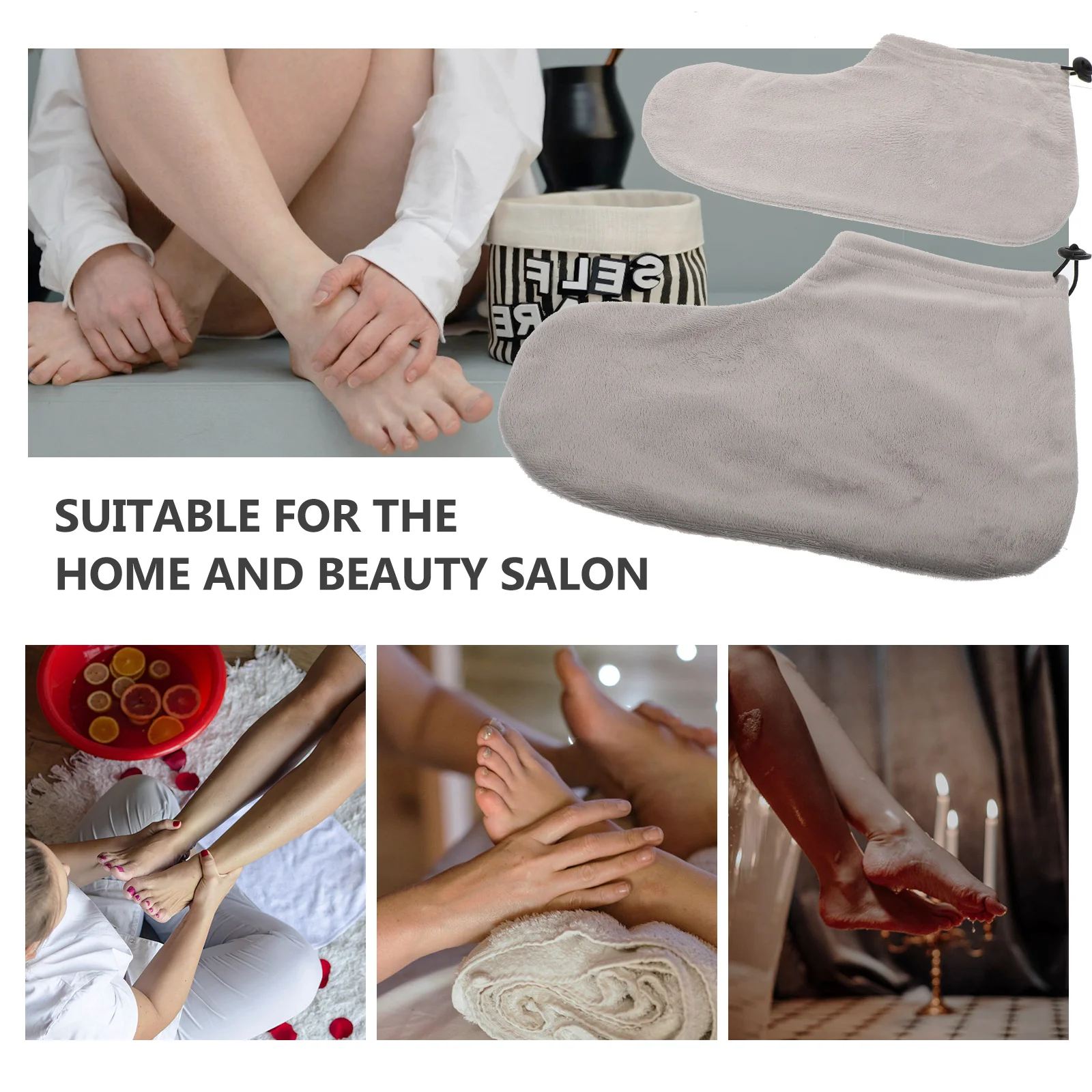 

Foot Cover Wax Therapy Paraffin Accessory Warm Wrapping Sock Lightweight Durable Comfortable Salon Effect