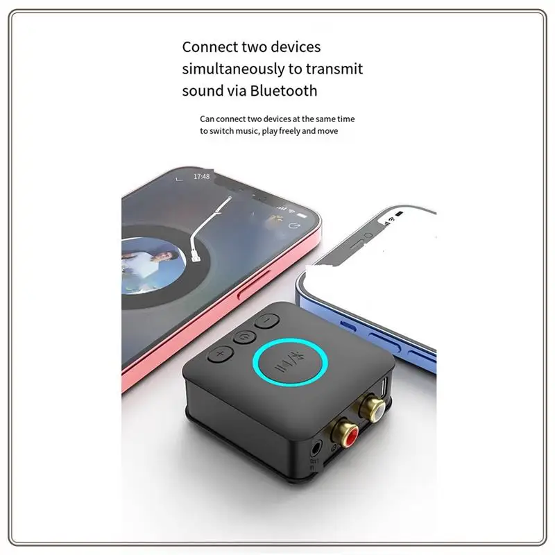 Reliable-Qualcomm Bluetooth 5.1 Receiver To Aux/Rca Old Audio Amplifier Wireless Audio Player Lossless Sound Quality, Easy To Us