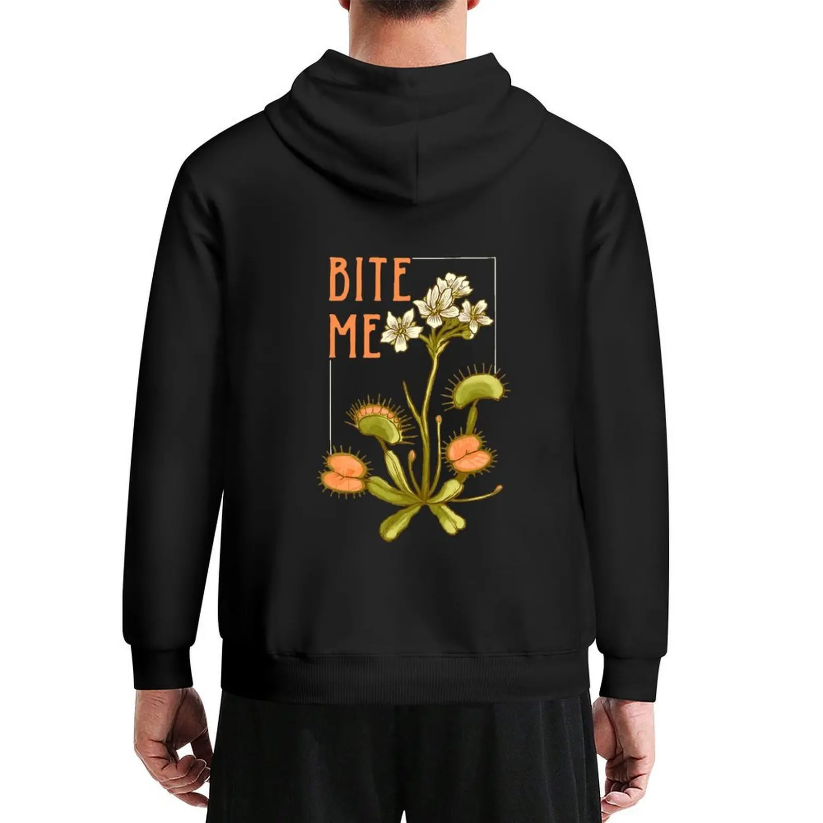 

Venus Fly Trap Bite Me Hoodie anime clothes mens clothes men's winter sweater men wear men hoodie