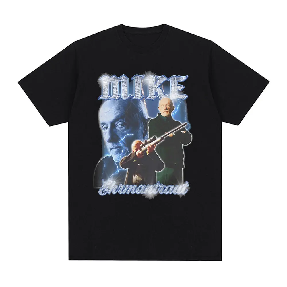 Mike Ehrmantraut Breaking Bad T Shirt Melhor Chamada Saul Impressão Gráfica T-shirts Dos homens Vintage Algodão Mangas Curtas Góticas T Camisas
